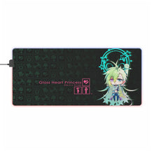 Load image into Gallery viewer, Glass Heart Princess RGB LED Mouse Pad (Desk Mat)