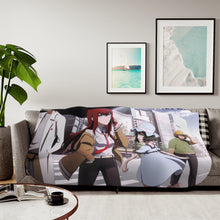 Load image into Gallery viewer, Steins;Gate Kurisu Makise, Mayuri Shiina, Itaru Hashida Sherpa Blanket