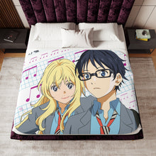Load image into Gallery viewer, Anime Your Lie in April Sherpa Blanket
