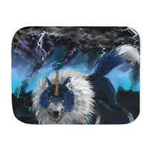 Load image into Gallery viewer, Tempest Wolf Sherpa Blanket