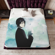 Load image into Gallery viewer, Black Butler Sherpa Blanket