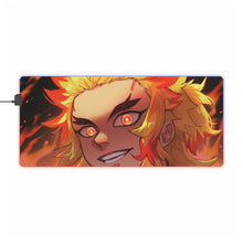 Load image into Gallery viewer, Kyojuro Rengoku RGB LED Mouse Pad (Desk Mat)