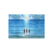 Load image into Gallery viewer, 3 friends contemplating the ocean Rug