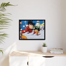 Load image into Gallery viewer, Goku Training on Kami Temple Canvas Framed Art Print