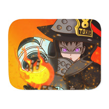 Load image into Gallery viewer, Fire Force Maki Oze Sherpa Blanket