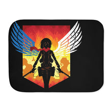 Load image into Gallery viewer, Anime Attack On Titan Sherpa Blanket