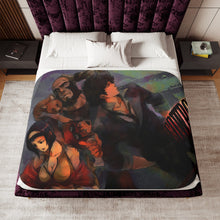 Load image into Gallery viewer, Anime Cowboy Bebop Sherpa Blanket