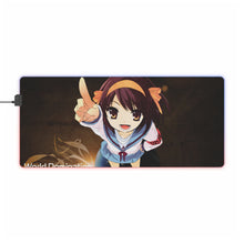 Load image into Gallery viewer, The Melancholy Of Haruhi Suzumiya RGB LED Mouse Pad (Desk Mat)