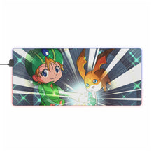Load image into Gallery viewer, Digimon Adventure Tri. RGB LED Mouse Pad (Desk Mat)