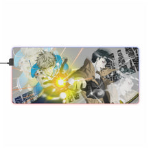 Load image into Gallery viewer, Genos, Saitama and Zombieman RGB LED Mouse Pad (Desk Mat)
