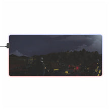 Load image into Gallery viewer, Sasuke Uchiha and Konoha RGB LED Mouse Pad (Desk Mat)