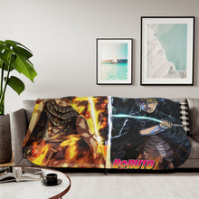 Load image into Gallery viewer, Kawaki and Boruto Sherpa Blanket