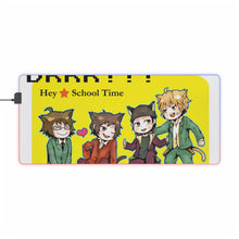 Load image into Gallery viewer, Durarara!! Izaya Orihara, Shizuo Heiwajima, Shinra Kishitani RGB LED Mouse Pad (Desk Mat)