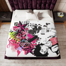 Load image into Gallery viewer, Anime Samurai Champloo Sherpa Blanket