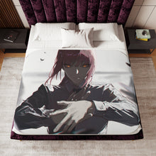 Load image into Gallery viewer, Anime Chainsaw Man Sherpa Blanket