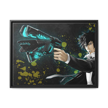 Load image into Gallery viewer, Shinya Kogami With His dominator Canvas Framed Art Print