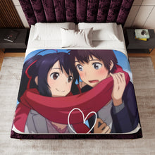Load image into Gallery viewer, Your Name. Sherpa Blanket