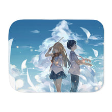 Load image into Gallery viewer, Kousei Arima and Kaori Miyazono Sherpa Blanket