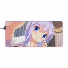 Load image into Gallery viewer, Is The Order A Rabbit? RGB LED Mouse Pad (Desk Mat)
