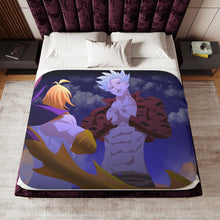 Load image into Gallery viewer, Ban Vs Meliodas ( Demon King) Sherpa Blanket