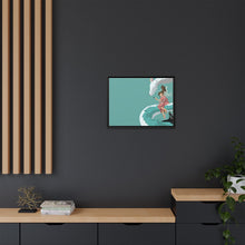 Load image into Gallery viewer, Minimalist Chihiro, Haku, and No-face Canvas Framed Art Print