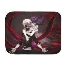 Load image into Gallery viewer, Tokyo Ghoul Ken Kaneki, Rize Kamishiro Sherpa Blanket