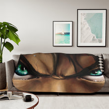 Load image into Gallery viewer, Eren Yeager's eyes Sherpa Blanket
