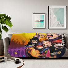 Load image into Gallery viewer, Yuji Itadori Satoru Gojo Nobara Kugisaki Megumi Fushiguro and Blindfold Sherpa Blanket