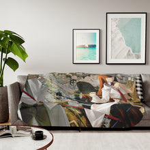 Load image into Gallery viewer, Makise & Kyouma Worldline Sherpa Blanket