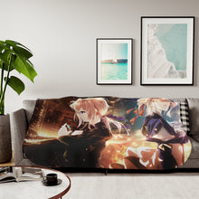 Load image into Gallery viewer, Evergarden Violet Sherpa Blanket