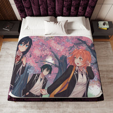 Load image into Gallery viewer, My Teen Romantic Comedy SNAFU Hachiman Hikigaya, Yukino Yukinoshita, Yui Yuigahama Sherpa Blanket