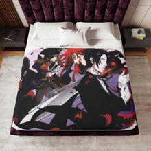 Load image into Gallery viewer, Black Butler Sherpa Blanket