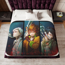 Load image into Gallery viewer, The Promised Neverland Ray, Norman, Emma Sherpa Blanket