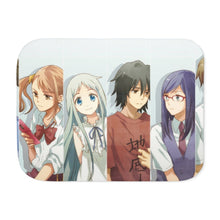 Load image into Gallery viewer, Anohana Meiko Honma, Jinta Yadomi, Naruko Anjou, Tetsudou Hisakawa, Chiriko Tsurumi Sherpa Blanket