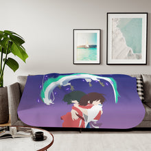 Load image into Gallery viewer, Spirited Away Minimalist Sherpa Blanket