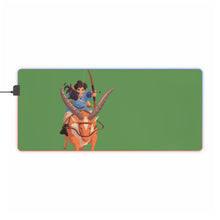 Load image into Gallery viewer, Princess Mononoke Ashitaka RGB LED Mouse Pad (Desk Mat)