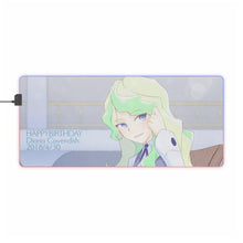 Load image into Gallery viewer, Little Witch Academia Diana Cavendish, Computer Keyboard Pad RGB LED Mouse Pad (Desk Mat)
