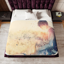 Load image into Gallery viewer, Your Lie In April Sherpa Blanket