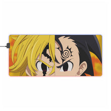 Load image into Gallery viewer, Meliodas vs Zeldris RGB LED Mouse Pad (Desk Mat)