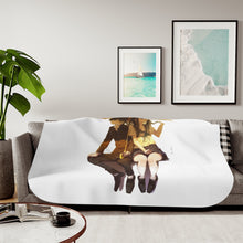 Load image into Gallery viewer, Eru Chitanda And Hōtarō Oreki under umbrella Sherpa Blanket