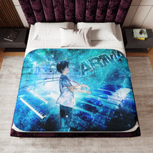 Load image into Gallery viewer, Anime Your Lie in April Sherpa Blanket