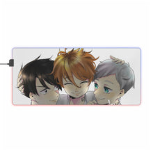 Load image into Gallery viewer, The Promised Neverland Ray, Norman, Emma RGB LED Mouse Pad (Desk Mat)