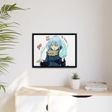 Load image into Gallery viewer, Rimuru Tempest in human form play with slime form Canvas Framed Art Print
