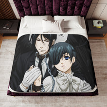 Load image into Gallery viewer, Black Butler Sherpa Blanket