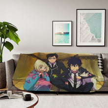 Load image into Gallery viewer, Rin,Yukio and Shiemi Sherpa Blanket