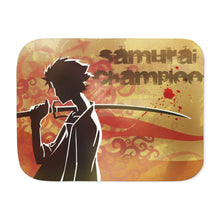 Load image into Gallery viewer, Anime Samurai Champloor Sherpa Blanket
