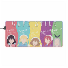 Load image into Gallery viewer, Blend S Maika Sakuranomiya, Kaho Hinata, Mafuyu Hoshikawa, Hideri Kanzaki, Miu Amano RGB LED Mouse Pad (Desk Mat)