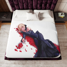 Load image into Gallery viewer, Saber Lily Sherpa Blanket