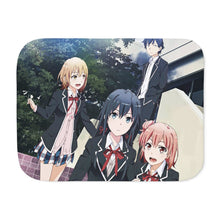 Load image into Gallery viewer, My Teen Romantic Comedy SNAFU Hachiman Hikigaya, Yukino Yukinoshita, Yui Yuigahama Sherpa Blanket