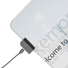 Load image into Gallery viewer, Welcome to my domain RGB LED Mouse Pad (Desk Mat)